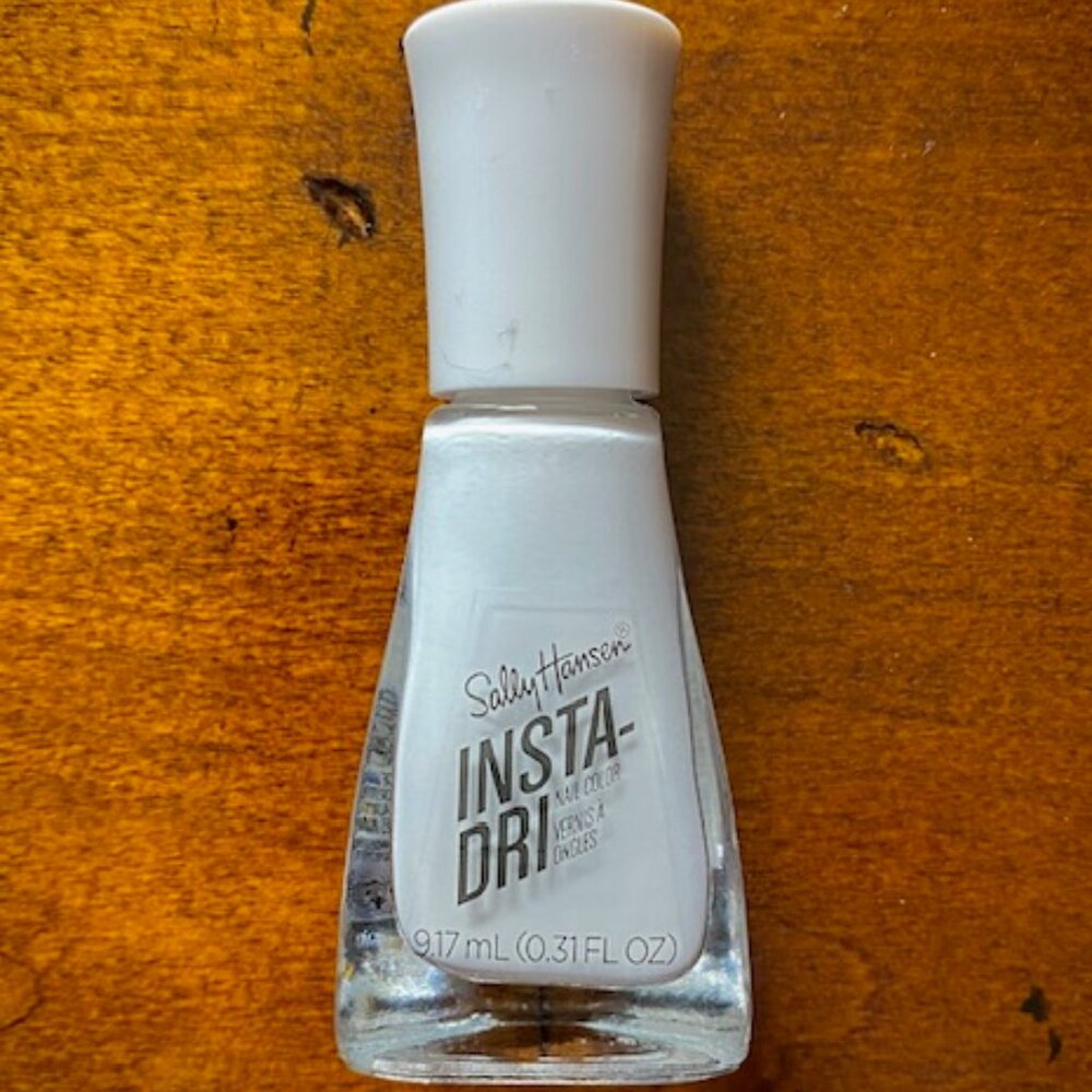 Sally Hansen Insta-Dri, White On Time, Quick Dry, Long Lasting, Nail Polish